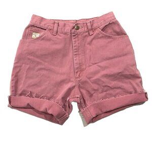 VTG WRANGLER Pink Shorts 10 Pastel Denim Cotton Cut Off Vintage Barbiecore Mom